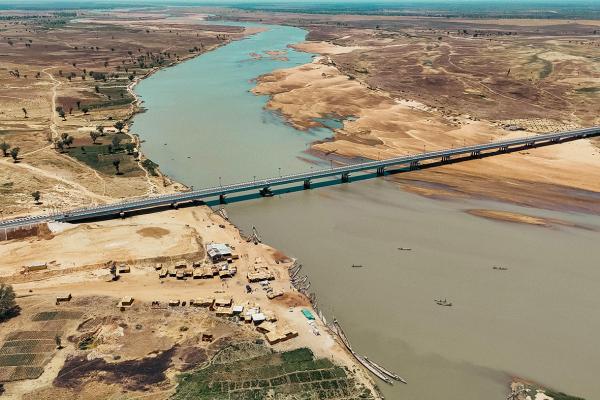 Logone Bridge between Cameroon and Chad
